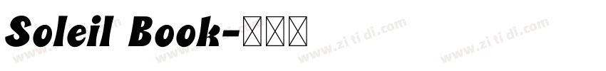 Soleil Book字体转换